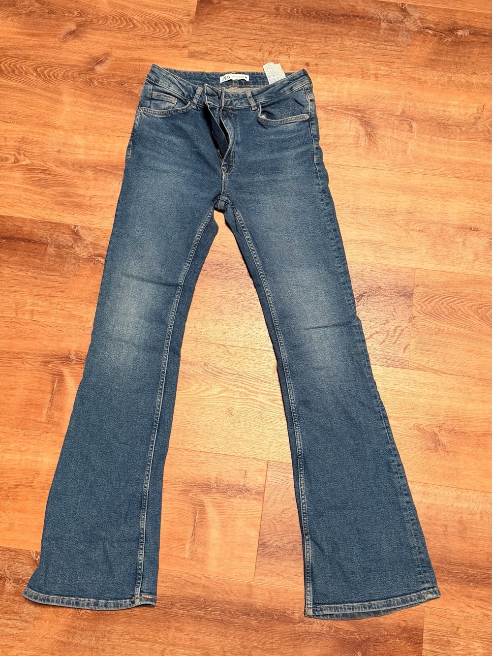 Zara Dark Blue Flare Jeans